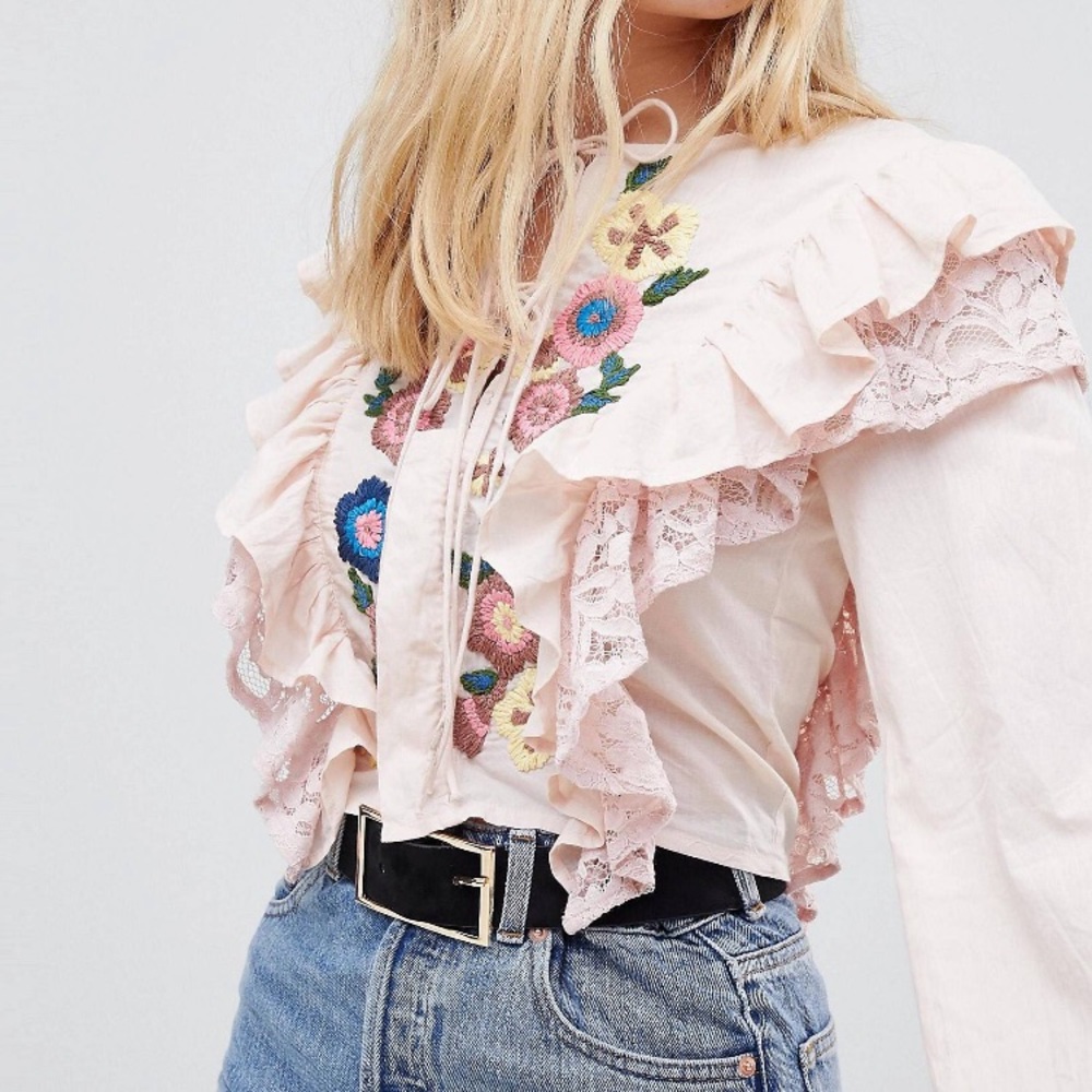 ASOS Embroidered Blouse